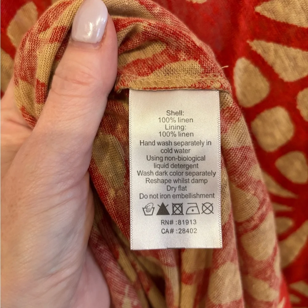 Plenty Tracy Reese Anthropologie Surplice Sack Dress. Size L missing tie belt. - Picture 3 of 4
